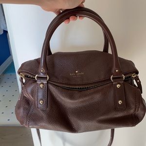 KATE SPADE BROWN LEATHER CROSSBODY